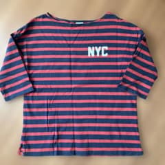 Champion チャンピオン NYC ボーダー Tシャツ Mのサムネイル