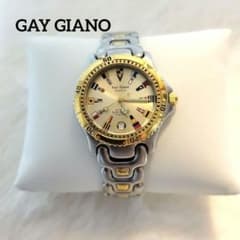 ✨極美品✨GAY GIANO 腕時計 メンズ コンビ クォーツ 稼働確認済み 