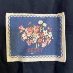 KETTY ネイビー コットンエプロンのサムネイル