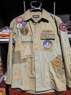 AVIREX U.S. NAVY ミリタリージャケット Lのサムネイル