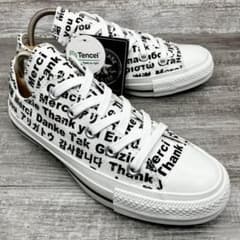720【新品未使用/タグ付き】CONVERSEスニーカー 総柄　白23.0cm