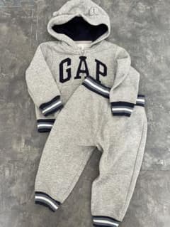 GAP フード付きパーカー　グレーセットアップのサムネイル