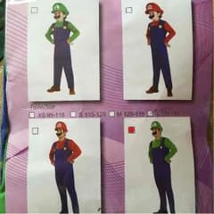 ハロウィン用 コスプレ 値下げ★スーパーマリオの ルイージ 大人用のサムネイル
