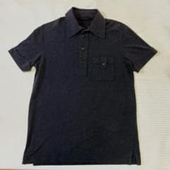 PRADA プラダスポーツ リネアロッサ 半袖ポロシャツ グレー XLイタリア製 PRADA プラダ 半袖シャツ グレー Sサイズ相当 イタリア製 メンズ