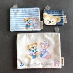 ダッフィー＆フレンズ ポーチ 3点セット Cape Cod Holidayのサムネイル