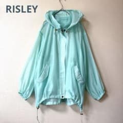 極美品✨RISLEYリズレー シースルーパーカー ターコイズブルー 
