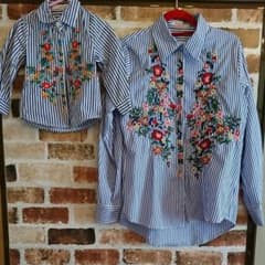 親子 リンク お揃い ブラウス シャツ 80のサムネイル
