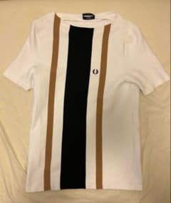 フレッドペリー　ストライプ Tシャツ ホワイトのサムネイル