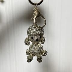 プードル ラインストーン チャーム キーホルダーのサムネイル