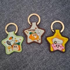커비 카페 시크릿 자수 키홀더 3개 세트