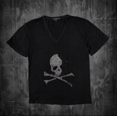 darkwear スカル スタッズ Vネック Tシャツ opium V系 y2kのサムネイル