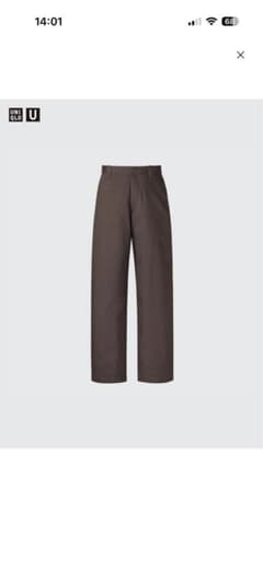 UNIQLO U ワイドフィットチノDARK BROWNのサムネイル