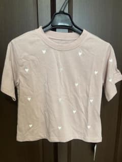GRL ハート刺繍 半袖Tシャツ ピンク Fサイズのサムネイル