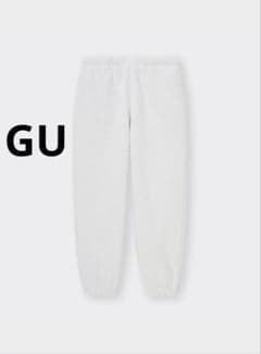 【GU】ヘビーウェイトスウェットワイドイージーパンツのサムネイル