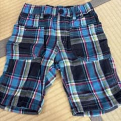 値下げ！fO.KIDS チェック柄 半ズボン 115-125のサムネイル