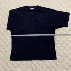GLOBAL WORK 半袖シャツ ネイビー メンズSサイズ　グローバルワーク
