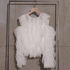 新品未使用】THE TOE Gardenia Tulle Frill Tops - メルカリ