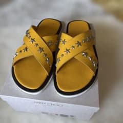 JIMMY CHOO スタースタッズ サンダル イエロー 41のサムネイル
