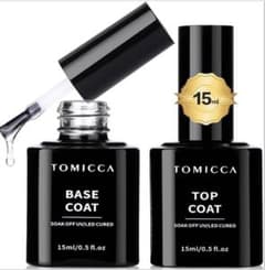 TOMICCA ジェルネイル トップコート ベースコート 15ml 2本セットのサムネイル