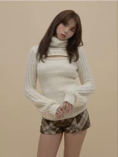 andmary Donna knit tops whiteのサムネイル