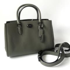 現行美品】コーチ ブルック キャリーオール 28 2way カーキ ce732 