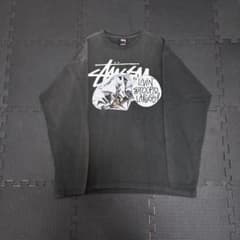 希少　90s 00s stussy フェード　ダイヤモンドグラフィックロンTのサムネイル