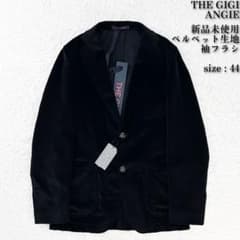 新品未使用 ベルベット ANGIE 袖フラシ ザジジ テーラードジャケット 