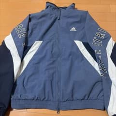 adidas ナイロンジャケット ブルー Mのサムネイル