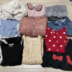 BEAMS mini ピンクダウンジャケットセットのサムネイル