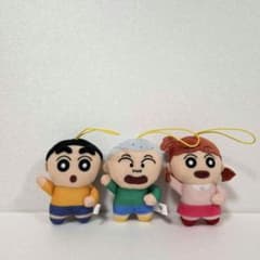 Shin-Dimension! Crayon Shin-chan Kasukabe Defense Force Mini Plush Toy Set of 3