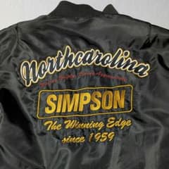 SIMPSON シンプソン MA-1 フライトジャケット ブラック　バイクのサムネイル
