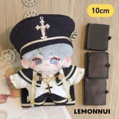 10cm ぬいぐるみ服 着せ替え お出かけ 帽子 十字架 推し活-A1505