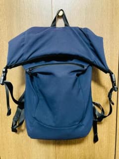 【美品】ユナイテッドアローズ フラップ リュック バックパック ネイビーのサムネイル