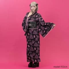 acdcラグ　kimono punkyバニーの 浴衣・帯セット ゴス　原宿 acdcラグ kimono punkyバニーの 浴衣・帯セット ゴス 原宿 - メルカリ