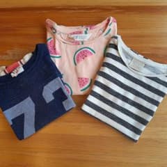 110 女の子Tシャツ3枚セットのサムネイル