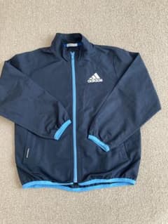 adidas キッズ 薄手ジャンバー 130ネイビーのサムネイル