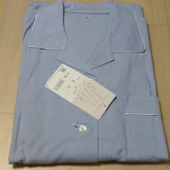 SET Q RIOSOシルク使用 レディースパジャマ M ブルー SET Q RIOSOシルク使用 レディースパジャマ M ブルー - メルカリ