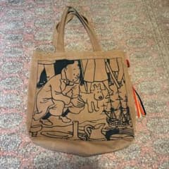 希少 タンタンの冒険 ROOTOTE コラボ トートバッグ モカ A4収納 希少 タンタンの冒険 ROOTOTE コラボ トートバッグ モカ A4収納 | Mercari