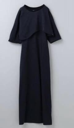 6(ロク) COTTON RAYON SHORT TOP DRESS ネイビーのサムネイル