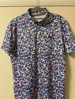 アディダスゴルフ　半袖ポロ花柄のサムネイル