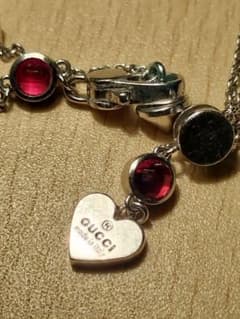 GUCCI　グッチ　トレードマーク ハート ネックレス シルバー ネックレスのサムネイル