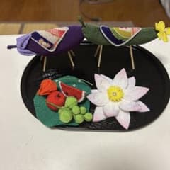 ちりめん細工 精霊馬 蓮の花 お盆飾り セット - メルカリ