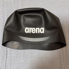 arena シリコンキャップ ブラック Lサイズのサムネイル
