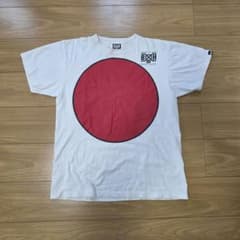 BOUNTY HUNTER 半袖Tシャツ ビッグプリント 日の丸 ホワイト Lのサムネイル