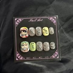 ONE PIECE 루피 졸로 네일 팁