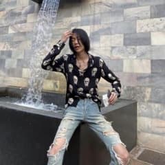 Saint Laurent Paris スカルシャツ 15aw サンローランのサムネイル