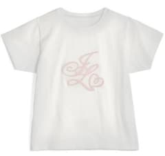 GRL ロゴ刺繍Tシャツ ホワイト ピンク 半袖 sm160のサムネイル