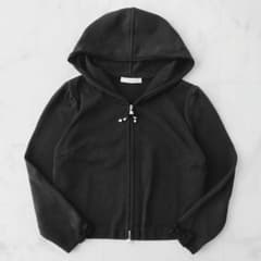 美品✨ルネ パール ジップ ニット フーディ リボン ブラック 38 - メルカリ