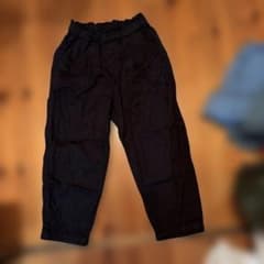 UNIQLO キッズ ロングパンツ 110 ブラックのサムネイル