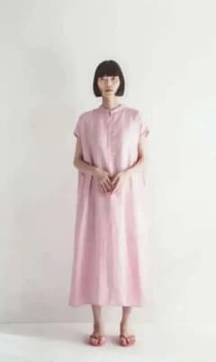 fog linen work フォグリネンワーク ピンク ワンピース ロングのサムネイル